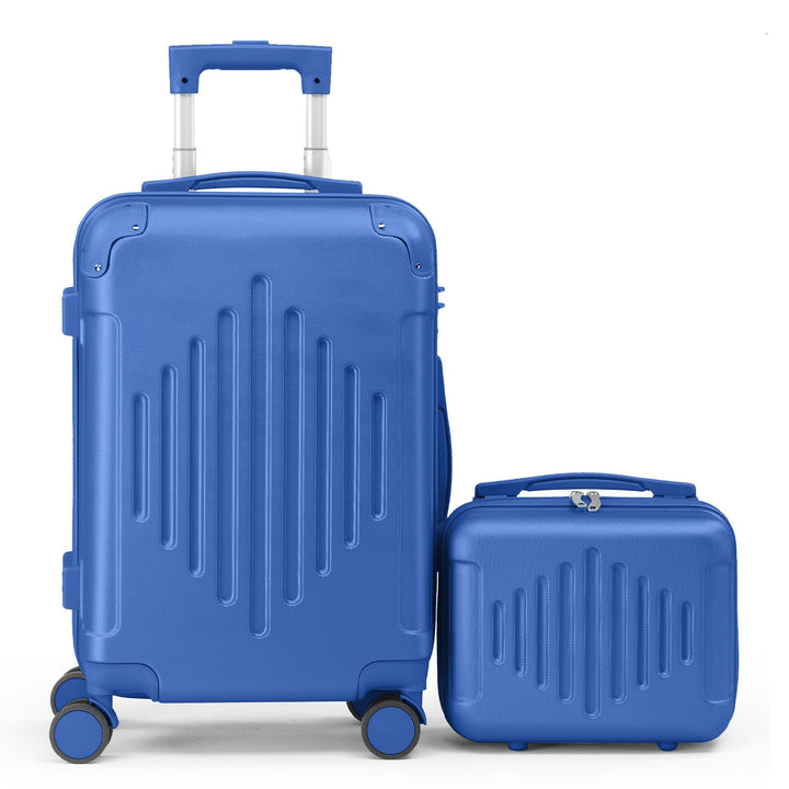 LEADZM Kofferset 2 teilig, Reisekoffer Set mit Kosmetikkoffer und Eckenschutz, Koffer Set Hartschale