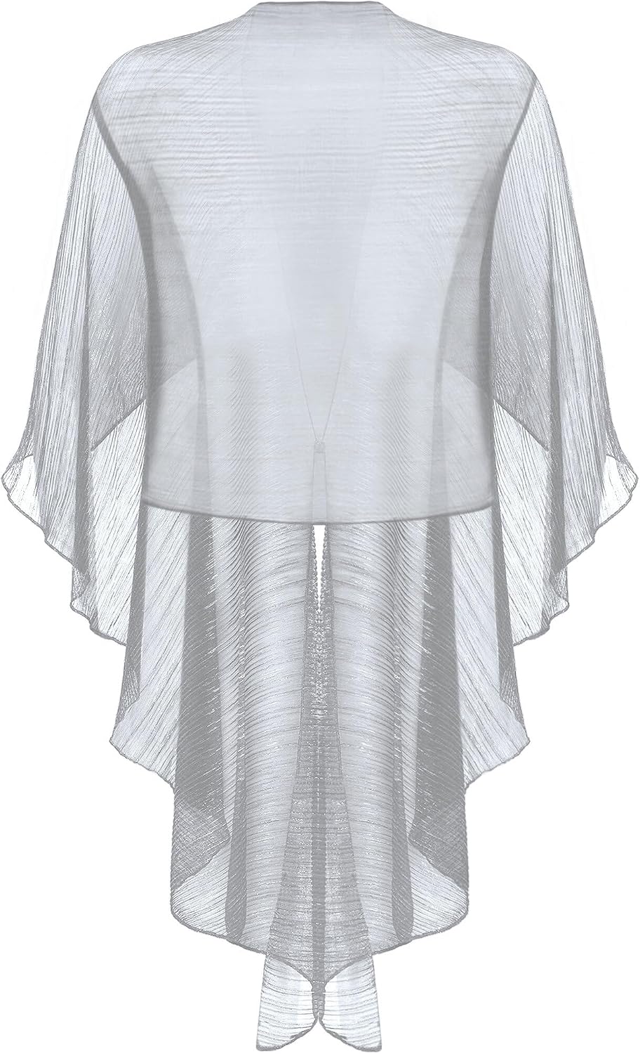 Vera Mont Damen Cape im Glitzer-Look Standard Einheitsgrösse Grau/Silber, Standard Einheitsgrösse Gr