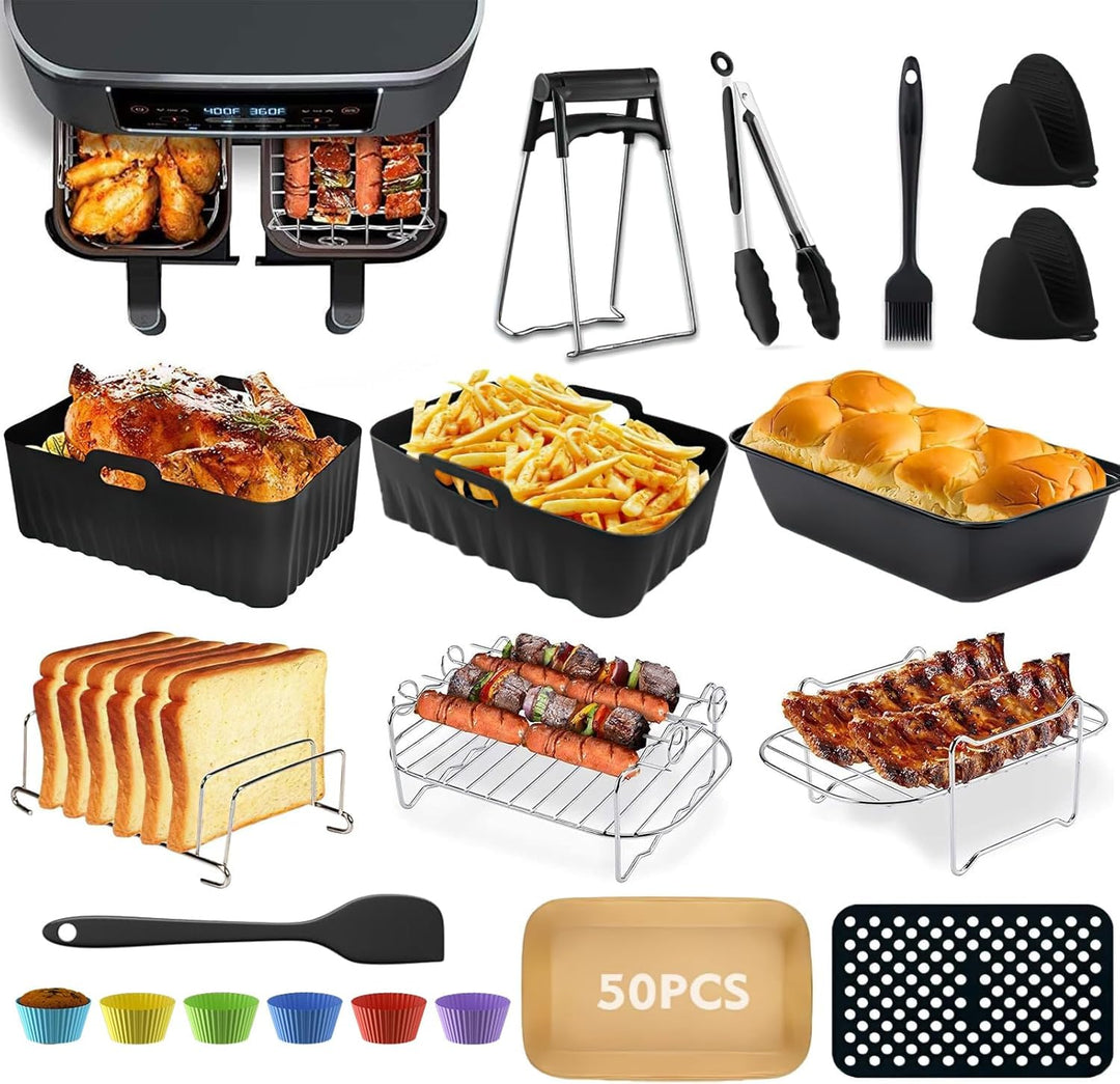 Heissluftfritteuse Zubehör, Airfryer Zubehör für Ninja Foodi Max Dual Zone Heissluftfritteuse AF300E
