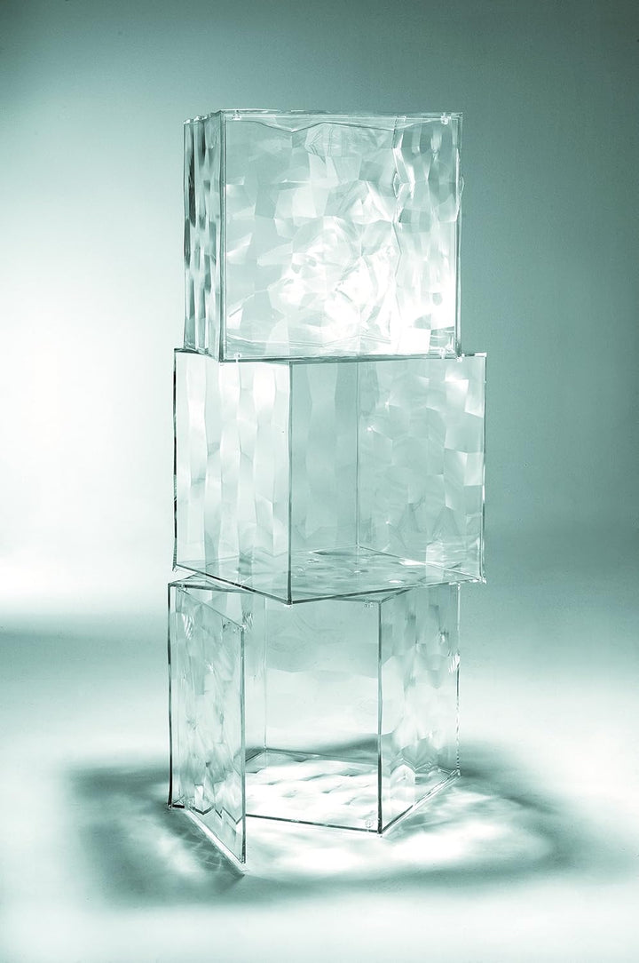 Kartell Optic, Crystal, 40 x 40 x 40 cm Con antina Cristallo, Con antina Cristallo