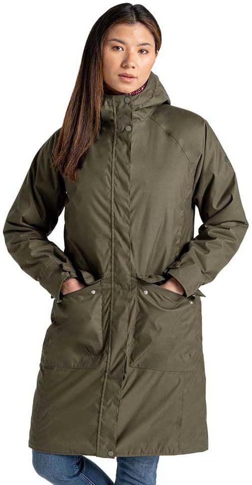 Craghoppers Damen Caithneshort Jacke mit Ärmeln Wasserdichte Jacke 40 Olivgrün (Wild Olive), 40 Oliv