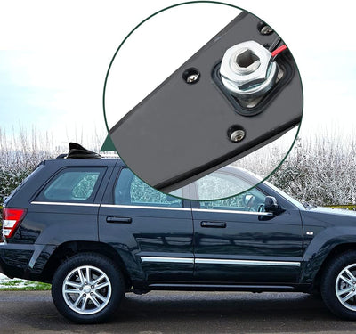 Vecys DAB DAB+ Autoantenne Haifischflosse FM/AM Radio Antenne Signalverstärker SMB zu DIN Stecker An
