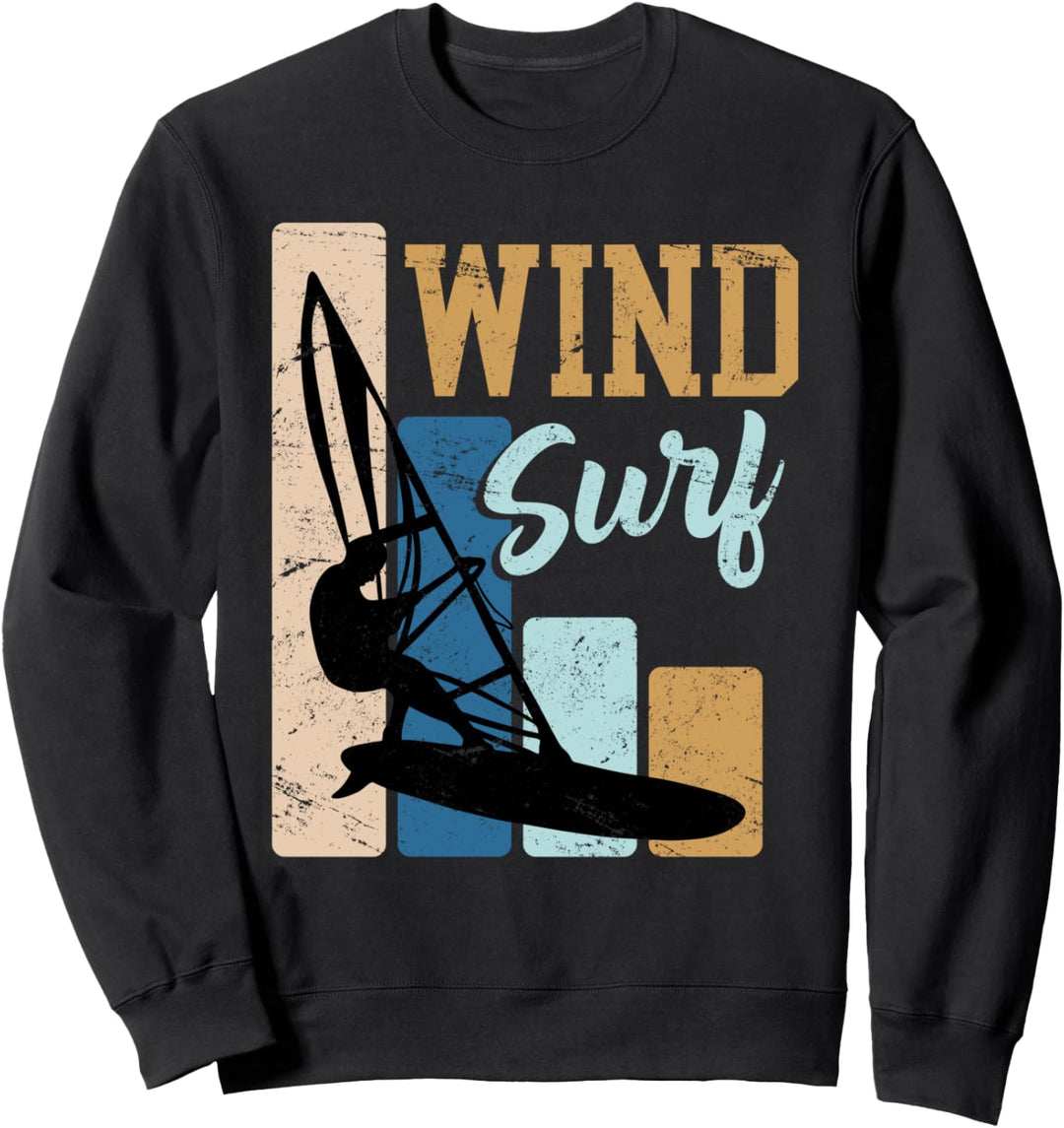 Windsurfer Geschenk Windsurf Vintage Retro Surfer Sweatshirt