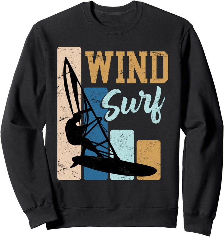 Windsurfer Geschenk Windsurf Vintage Retro Surfer Sweatshirt