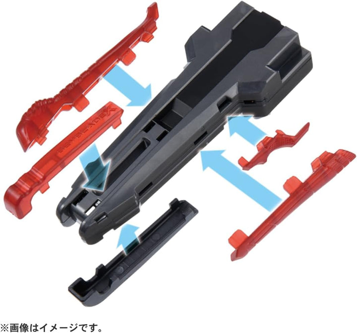 Beyblade X Beyblade X BX-41 Rubber Custom Grip Gunmetal Ver.