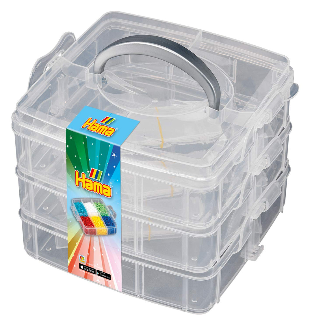 Hama Perlen 6700 Box zum Sortieren und Aufbewahren für Bügelperlen der Grösse Mini, Midi oder Maxi,