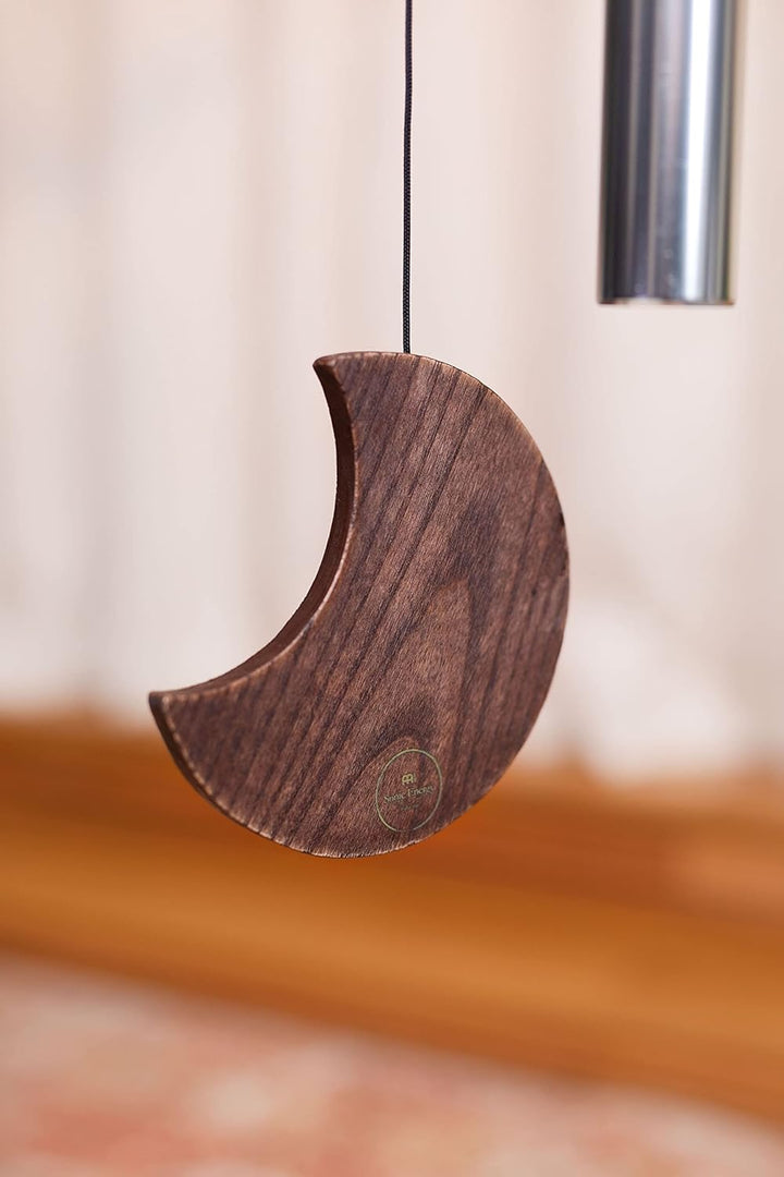 Sonic Energy Moon Meditation Chime – Windspiel mit 1 Klangstab (432 Hz) – für Garten u. Entspannung