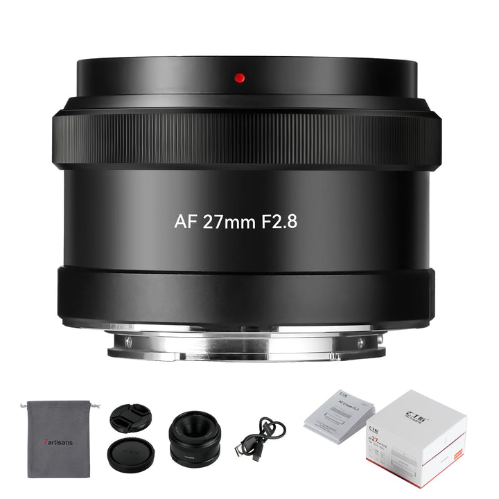 7artisans AutoFocus 27mm F2.8 APS-C Rahmenobjektiv,F2.8 Grosse Blende,Unterstützt Automatische/Manue