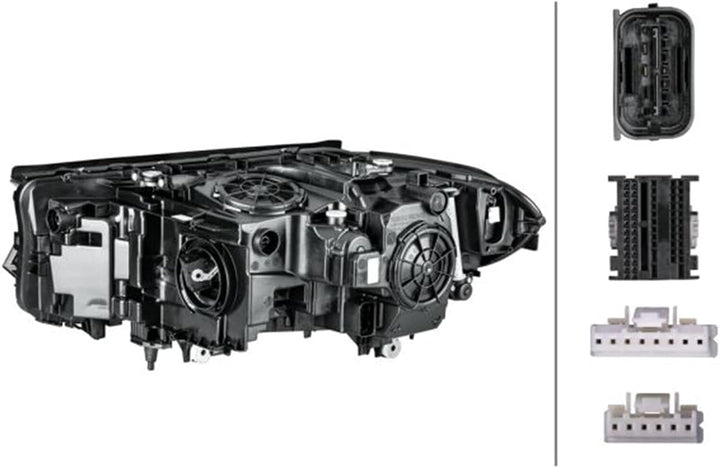 HELLA 1EX 354 836-121 LED Scheinwerfer - für u.a. BMW 5 (G30, F90) - CCC/ECE - für Rechtsverkehr - r