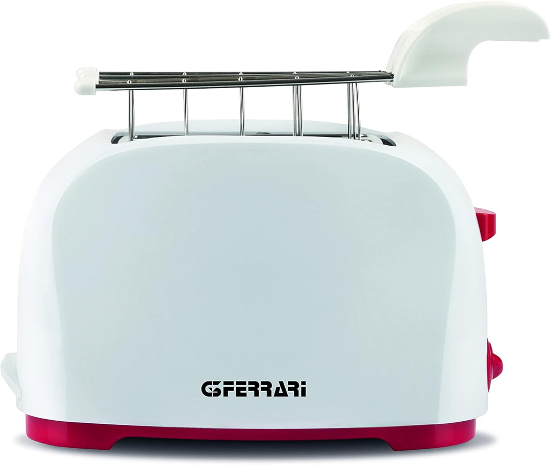 G3 Ferrari G10179 Toaster, 800 Watt, Edelstahlzange, grosse Schlitze für gefüllte Toasts, Krümelschu