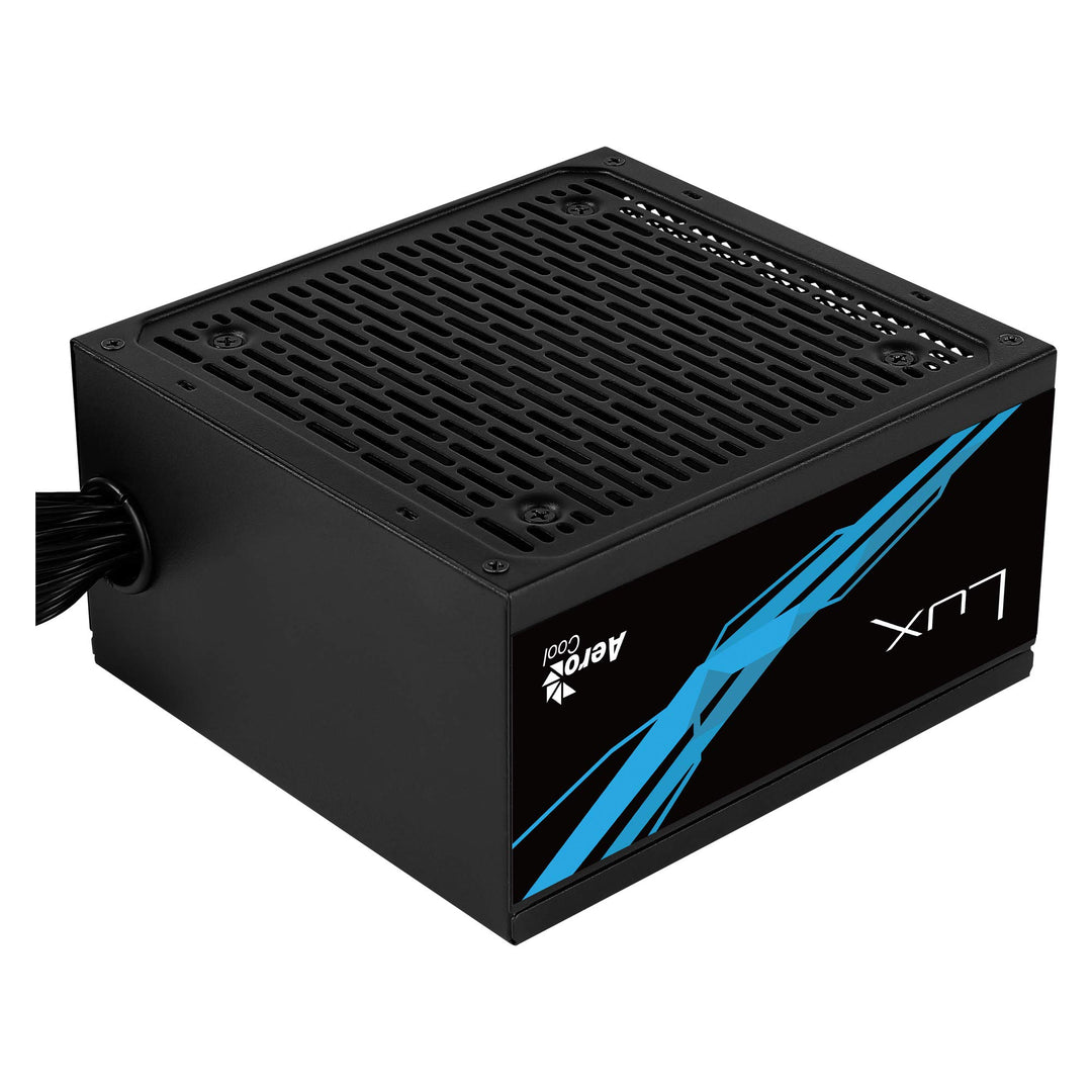 AeroCool LUX550, PC-Netzteil (550 W, 12 V, 88% Effizienz, 80 Plus Bronze), Schwarz, LUX550