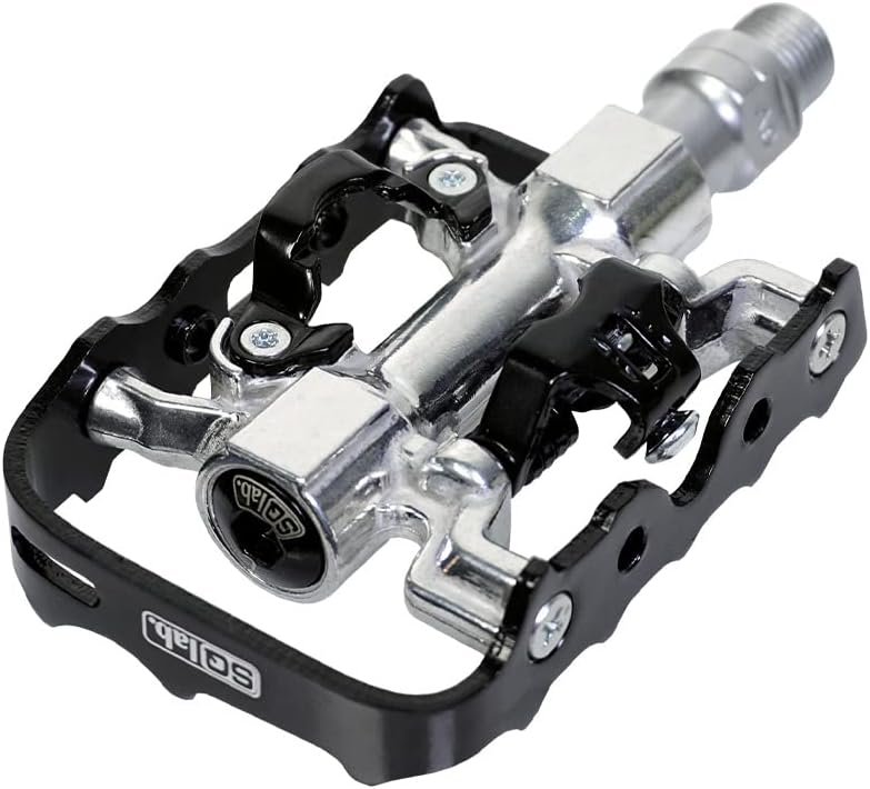 SQlab Pedale 502 Fahrrad L (+8 mm) Silber-Schwarz, L (+8 mm) Silber-Schwarz