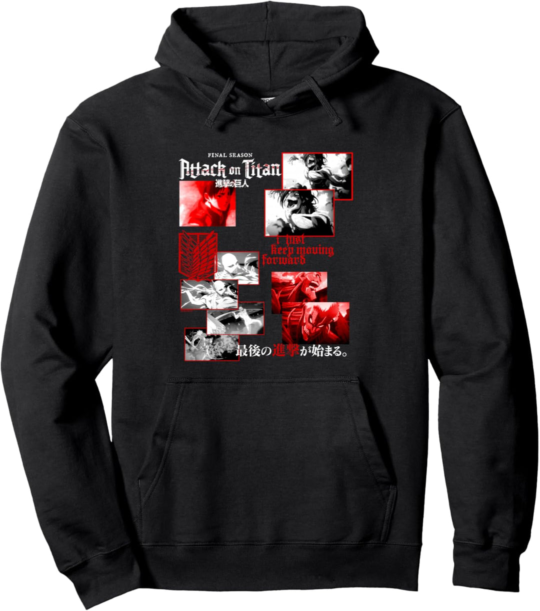 Attack on Titan Season 4 - Staffel 4 Kuratierte Unordnung Pullover Hoodie