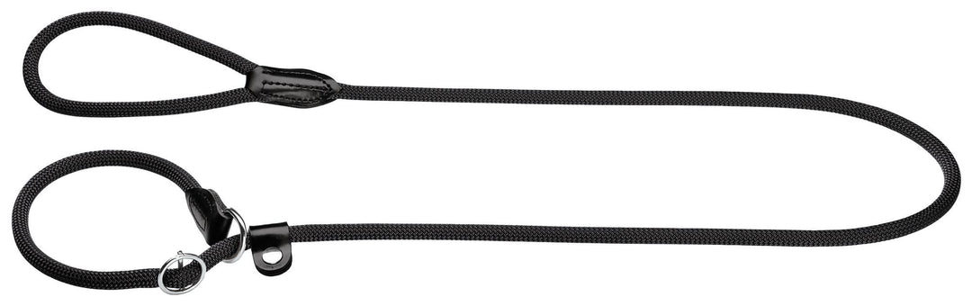 HUNTER Retriever-Hundeleine FREESTYLE, Farbe: schwarz, integrierte Halsung, stufenlos verstellbar, w