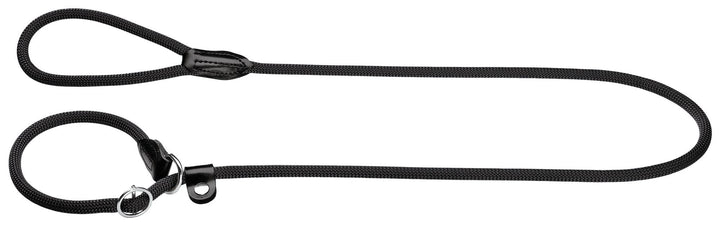 HUNTER Retriever-Hundeleine FREESTYLE, Farbe: schwarz, integrierte Halsung, stufenlos verstellbar, w