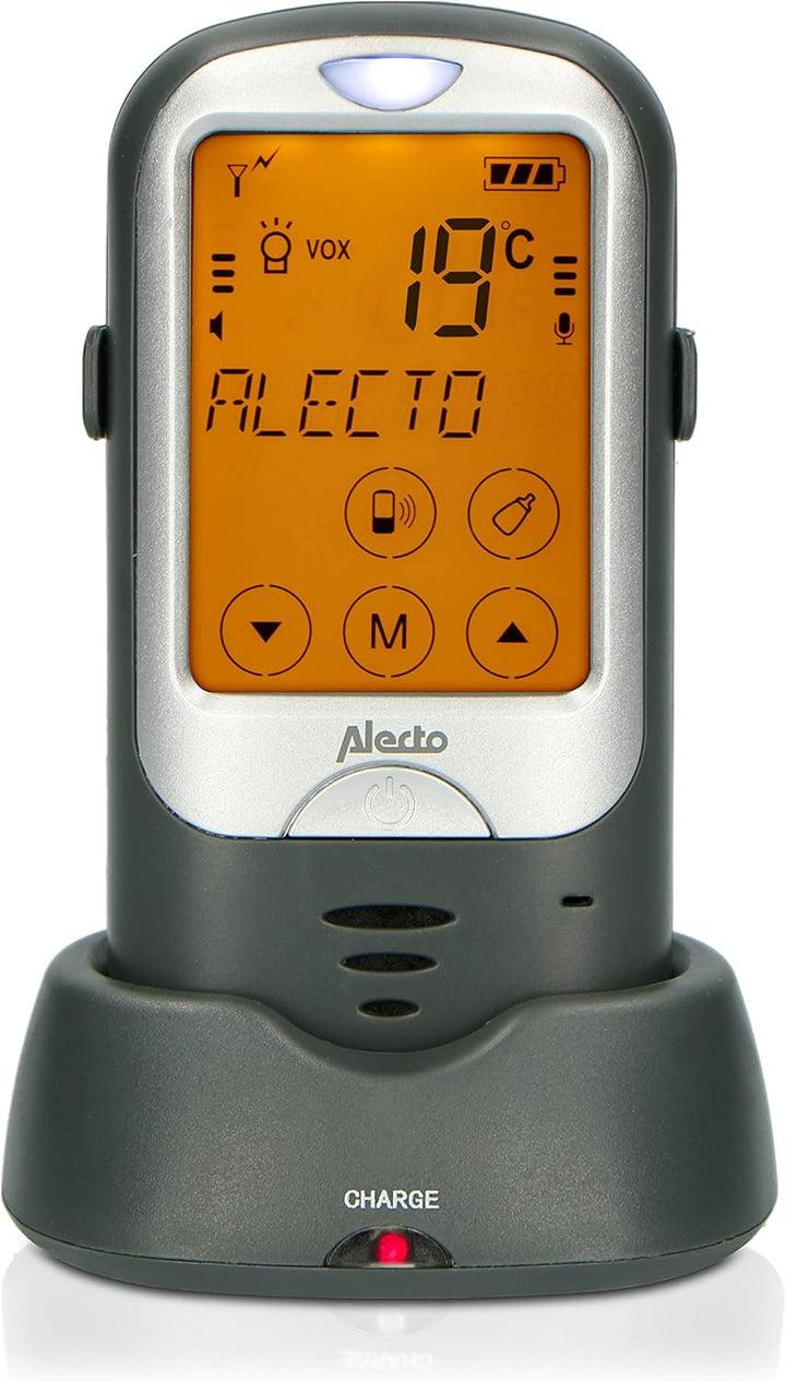 Alecto DBX68GS - Babyphone - Babyfon mit 1km Reichweite - Wiederaufladbare Eltern-Baby-Einheit - Tou