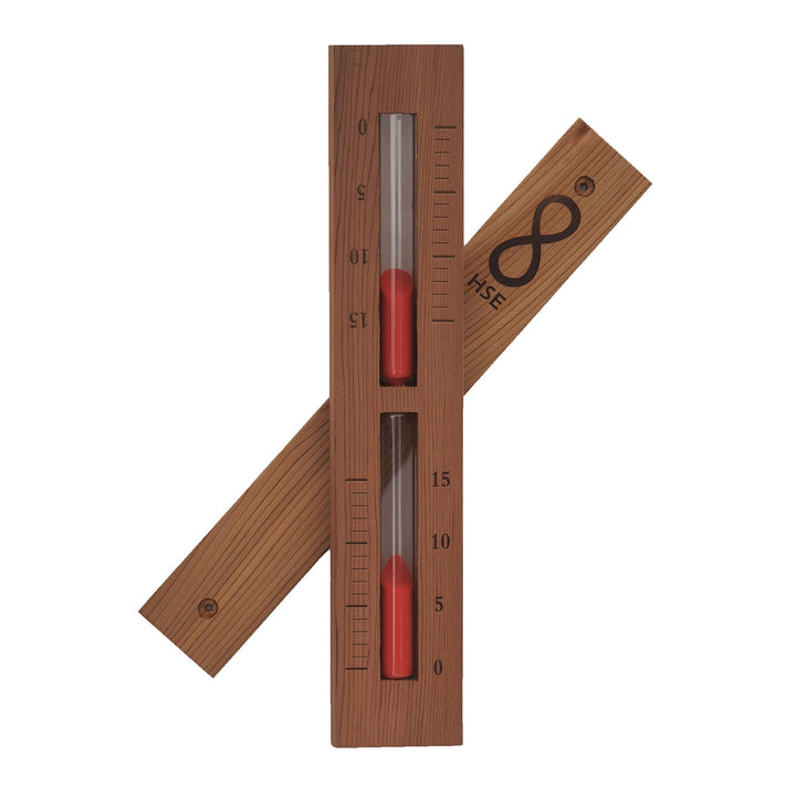 Home Sauna Experience Hse Cedar Box Sauna Sand Timer 15 Minuten Rust Red