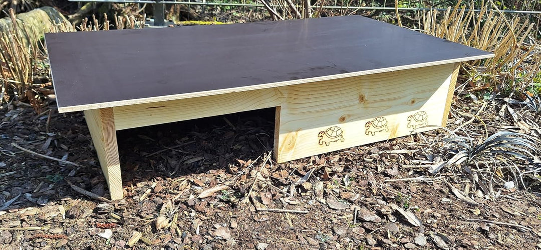 Premium Schildkrötenhaus aus 20mm Vollholz (SH14) - Schildkrötenhaus Schildkrötengehege Schildkröte