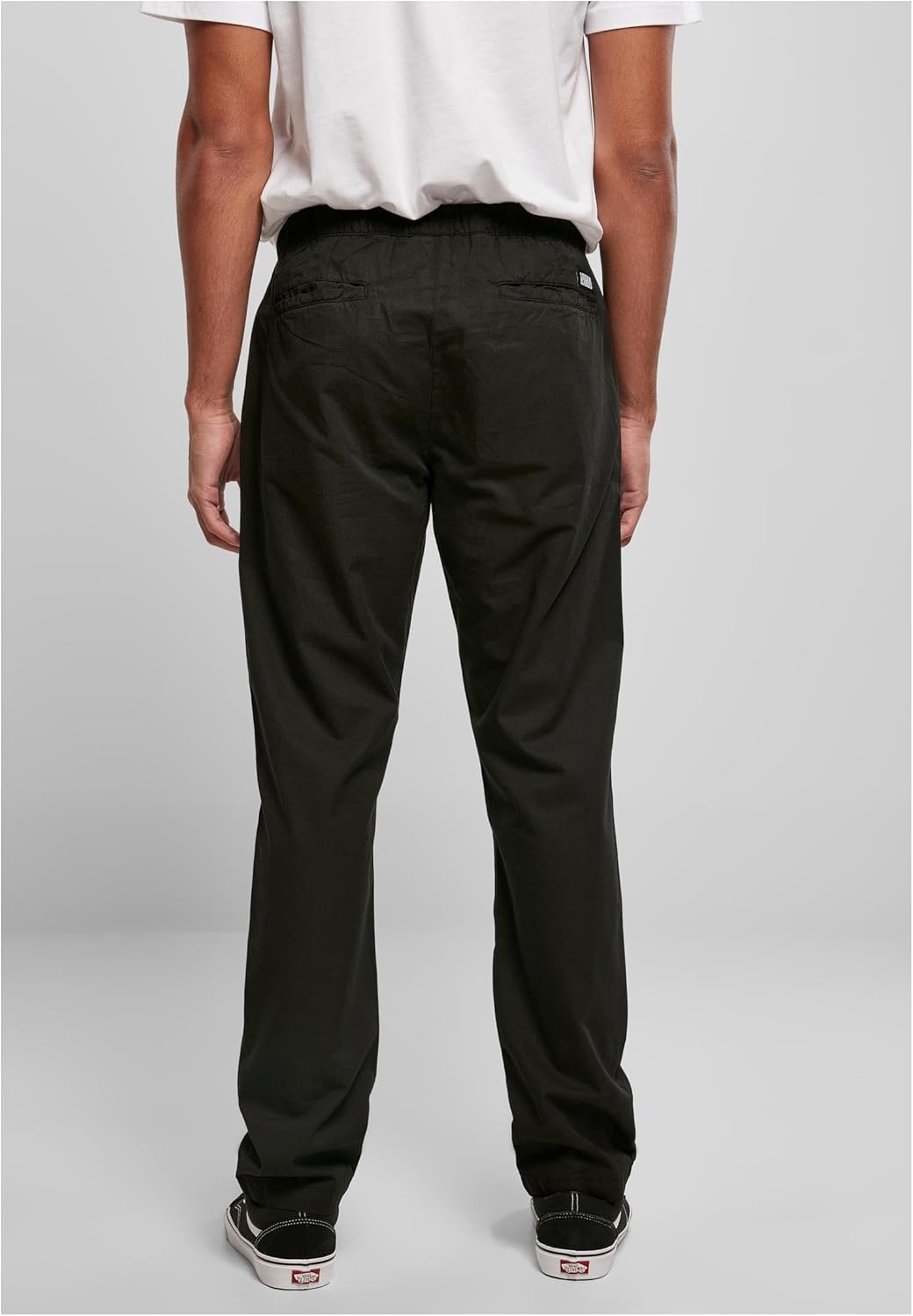 Urban Classics Herren Straight Leg Chino with Belt 30 Schwarz, 30 Schwarz