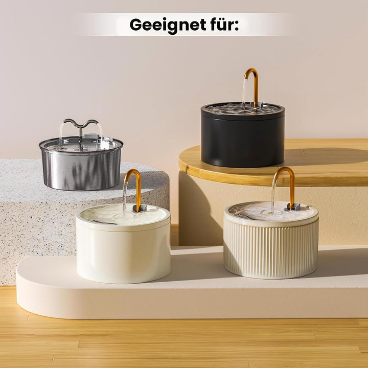 DOOOB Katzenwasserbrunnenfilter, 24 Stück, kompatibel mit DOOOB Edelstahl-Katzen-Wasserbrunnen, Haus