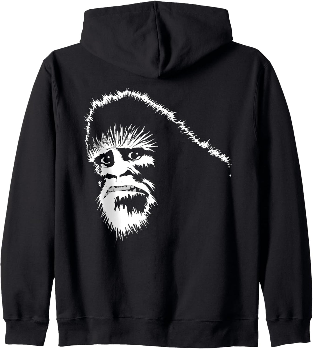 Scared Bigfoot Sasquatch Yeti Awkward Funny Ironic Monster Kapuzenjacke