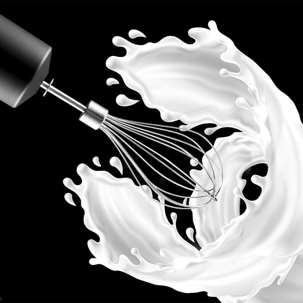 Cecotec Hand- Mixer PowerGear 1500 - Klingen aus Titanium Beschichtung, 21 Geschwindigkeitsstufen, 1