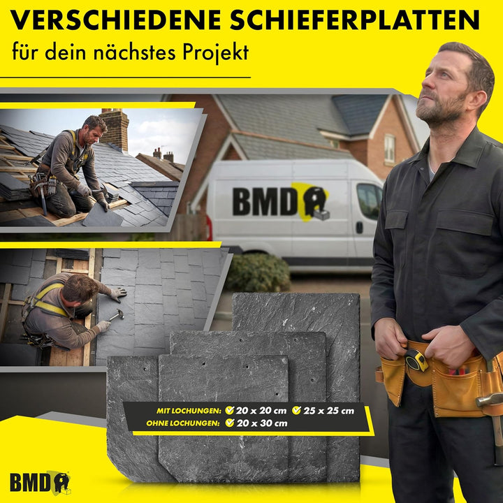 25x25 Naturschiefer Wabe 15qm (480 Stück) Universal Natur Schiefer…, 15qm