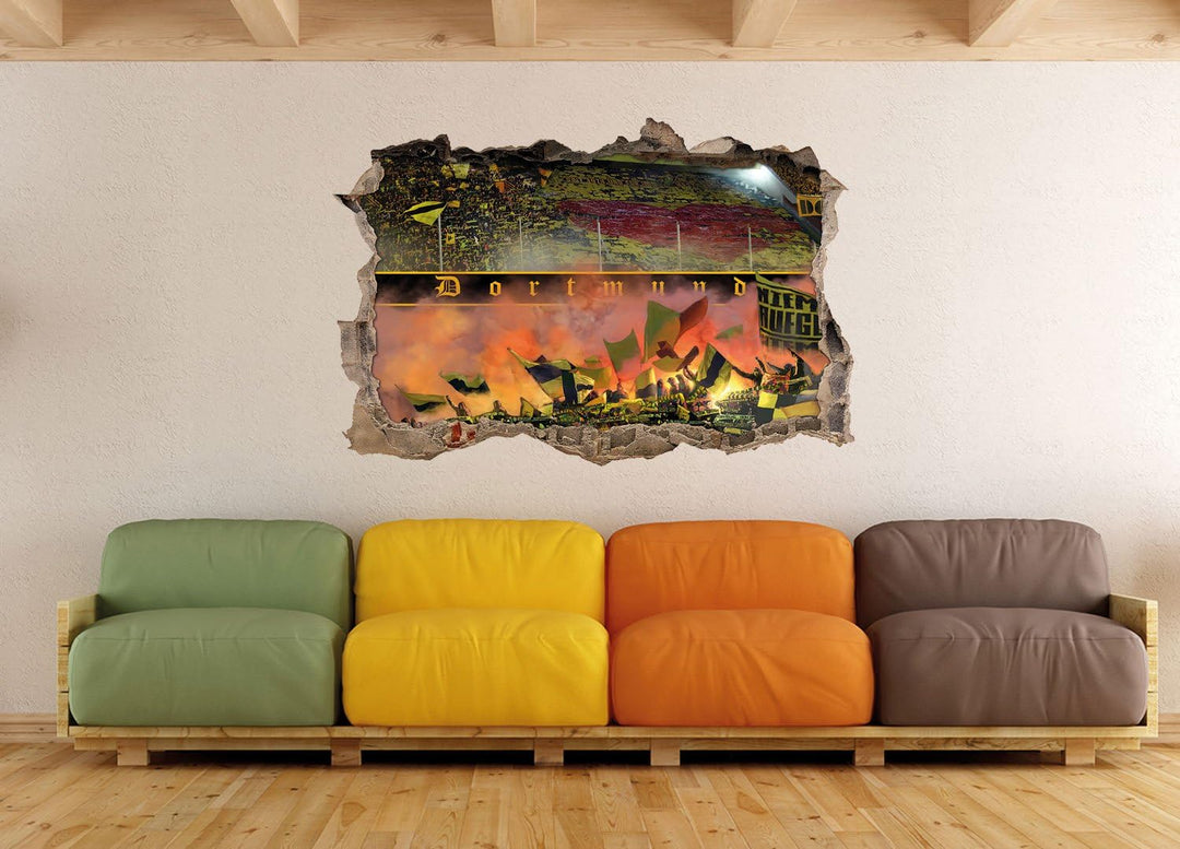 Herz von Dortmund, 3D Wandsticker Format: 62x42cm, Wanddekoration, 62x42