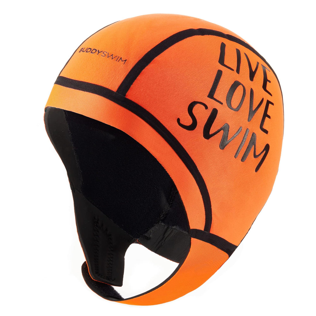 Buddyswim 2,5 mm Dicke Neoprenbadekappe für Freiwasserschwimmen. Kälteisolierende Neoprenmütze mit K
