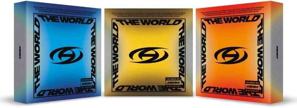 KQ Entertainment Ateez – The World EP.1: Movement Album+Folded Poster (A+Diary + Z VERSET), 165 x 16