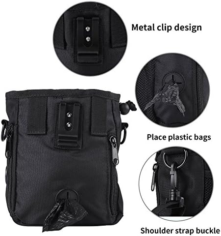 Pet Treat Bag Hund Training Gehorsam Tasche für Kleinigkeiten, Schulter Taillengurt mit integriertem