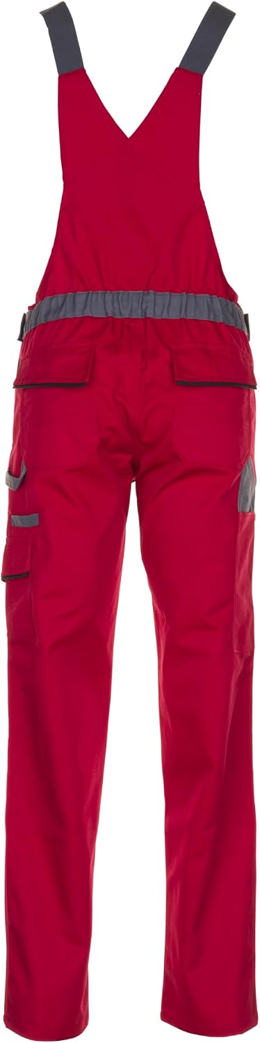 Planam Highline Damen Latzhose, viele Farben, alle Grössen 34 Rot/Schiefer/Schwarz, 34 Rot/Schiefer/