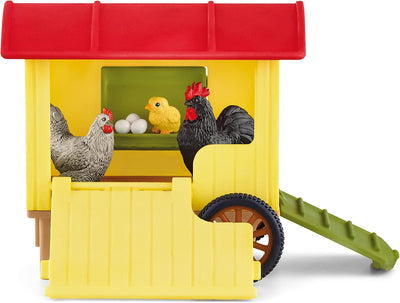 SCHLEICH 42572 Hühnerstall, für Kinder ab 3+ Jahren, FARM WORLD - Spielset & 42501 Spielspass für ni