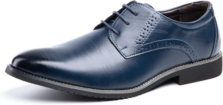 Anzugschuhe Herren Oxford Derby Schuhe Brogues Lederschuhe Hochzeitsschuhe Schnürhalbschuhe Klassisc