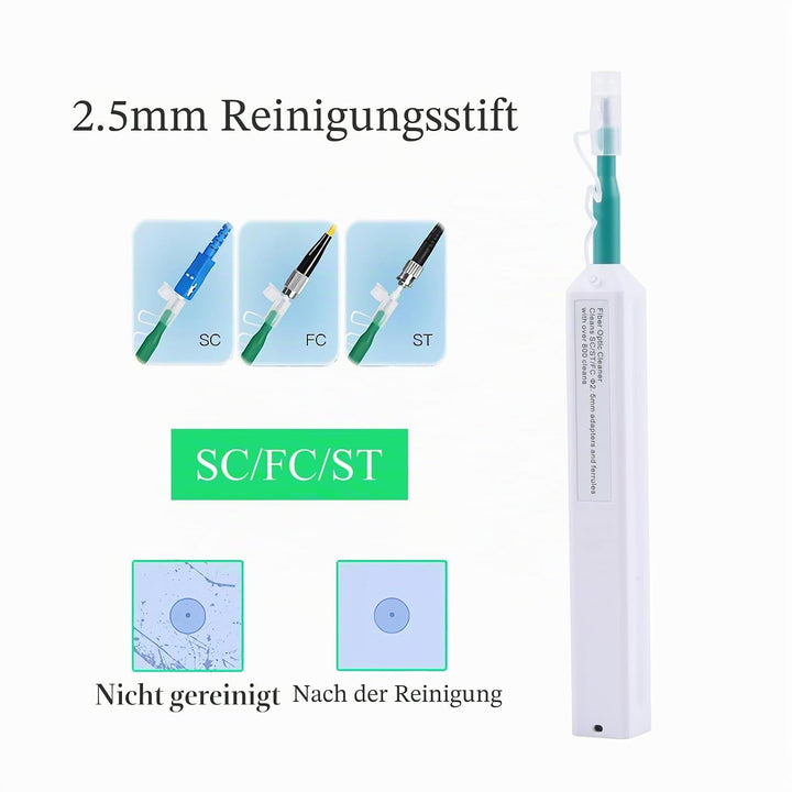 Glasfaser Werkzeug mit Visual Fault Locator 30KM 30mW, Glasfaser Adapter FC-Stecker auf LC-Buchse-Ad