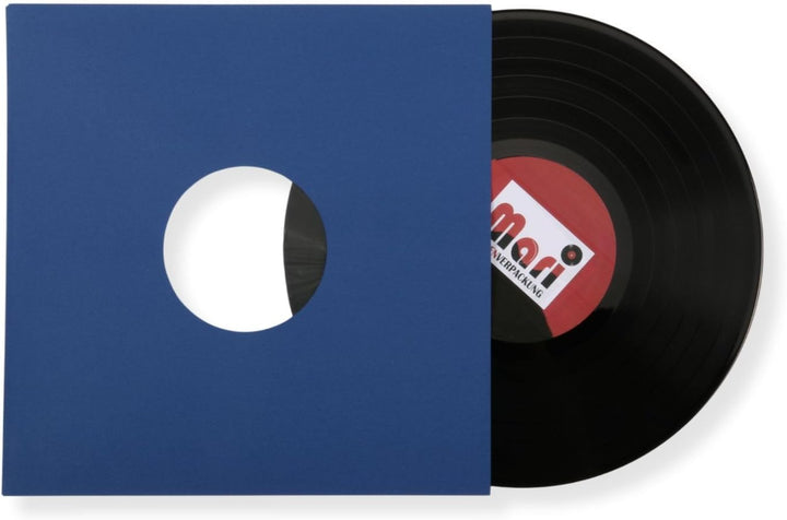 50 St. blaue Innenhüllen für Langspielplatten Maxi Single Vinyl Schallplatten 309x301/304 mm gefütte