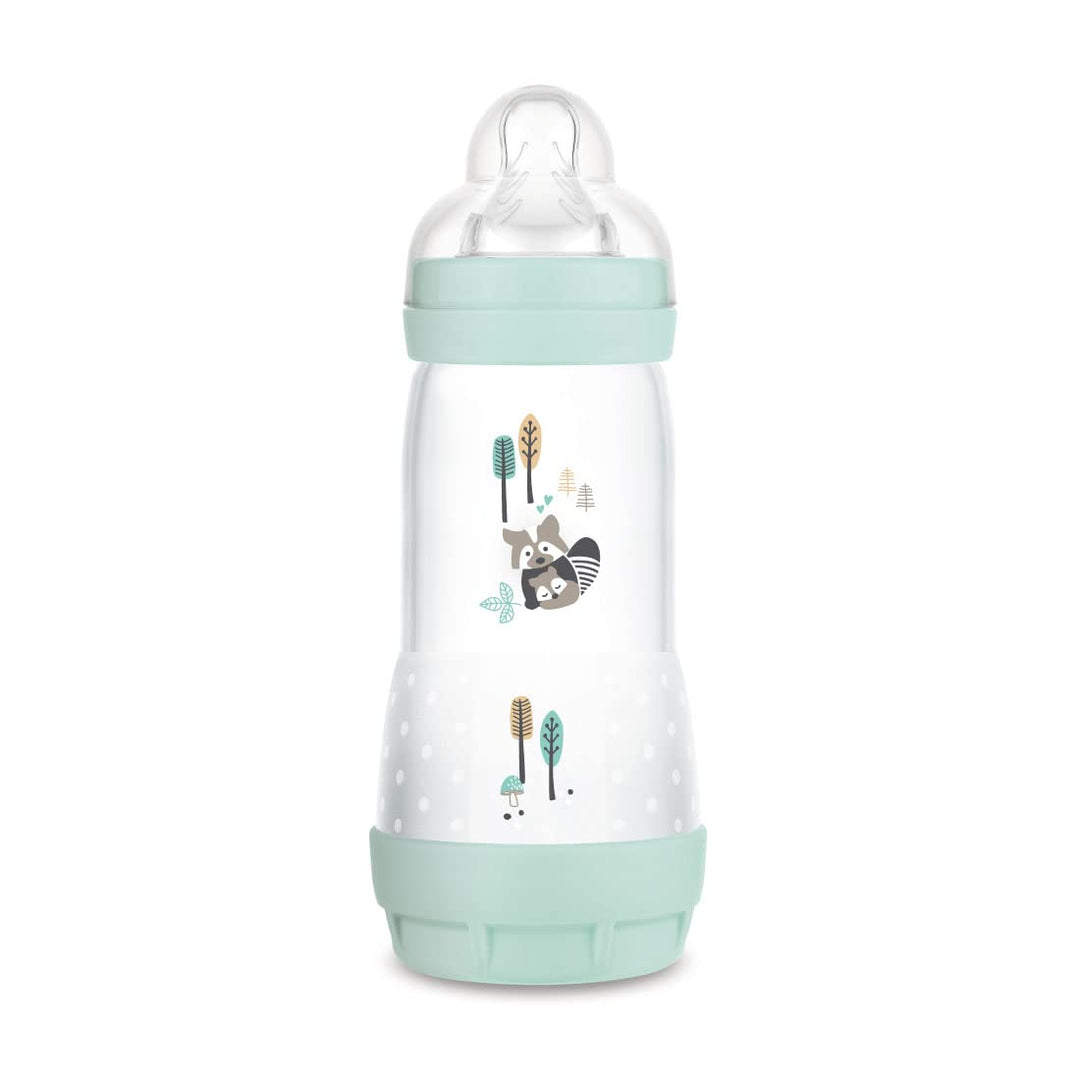 MAM Easy Start Anti-Colica Babyflasche, mit Sauger aus Silikon SkinSoftTM, 4+ Monate, 320 ml, hellbl