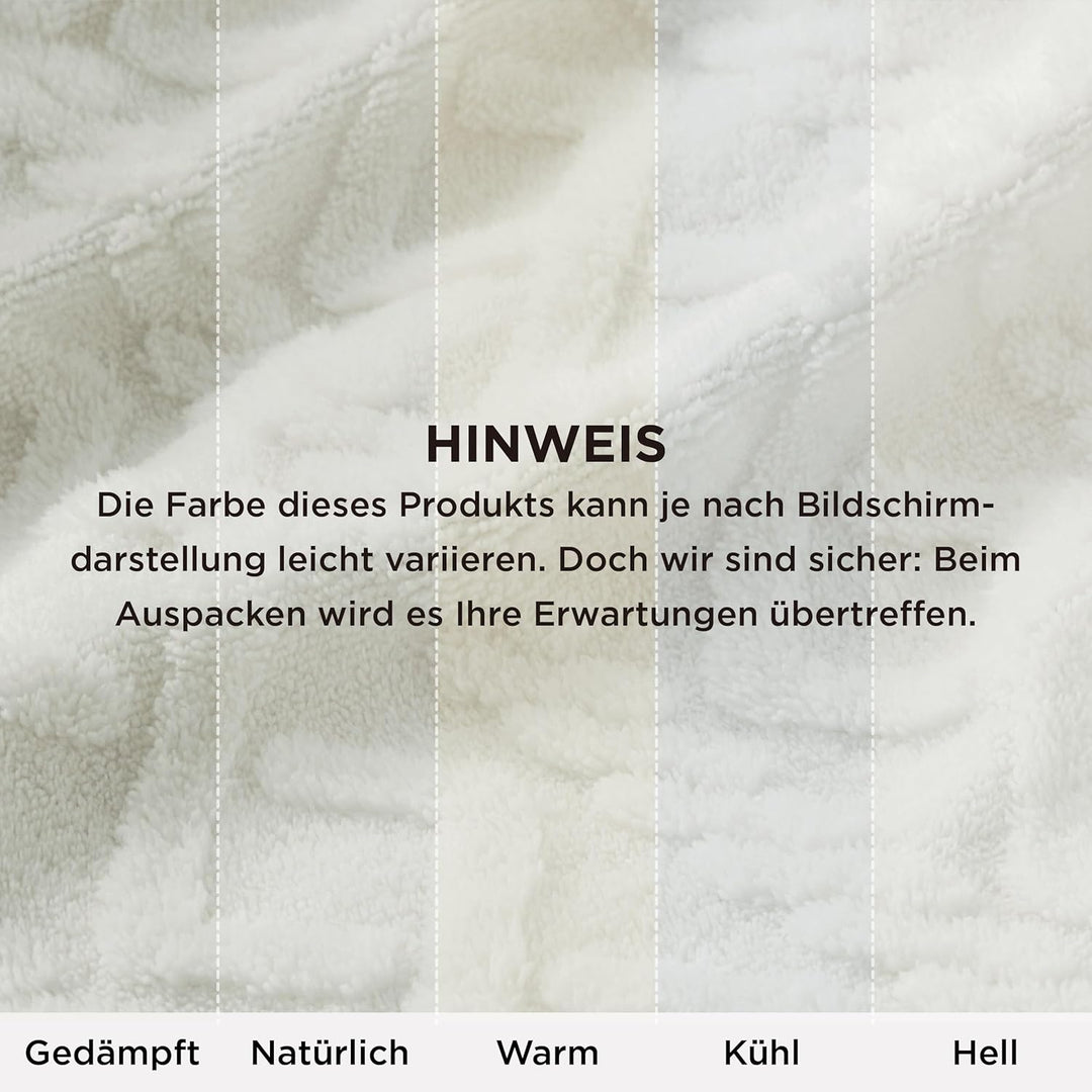 BEDSURE Kuscheldecke Decke Sofa Strickdecke - Wohndecken kuscheldecken Kleine 130x150, Sofadecke Dop