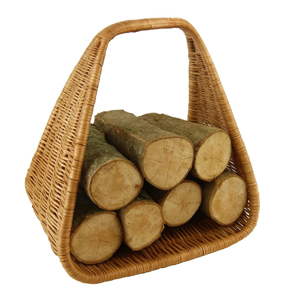 Weidenkorb Kaminholzkorb Weide Holzkorb Brennholz Korb Weidenkorb Deko Tragekorb Kaminholz Rattankor