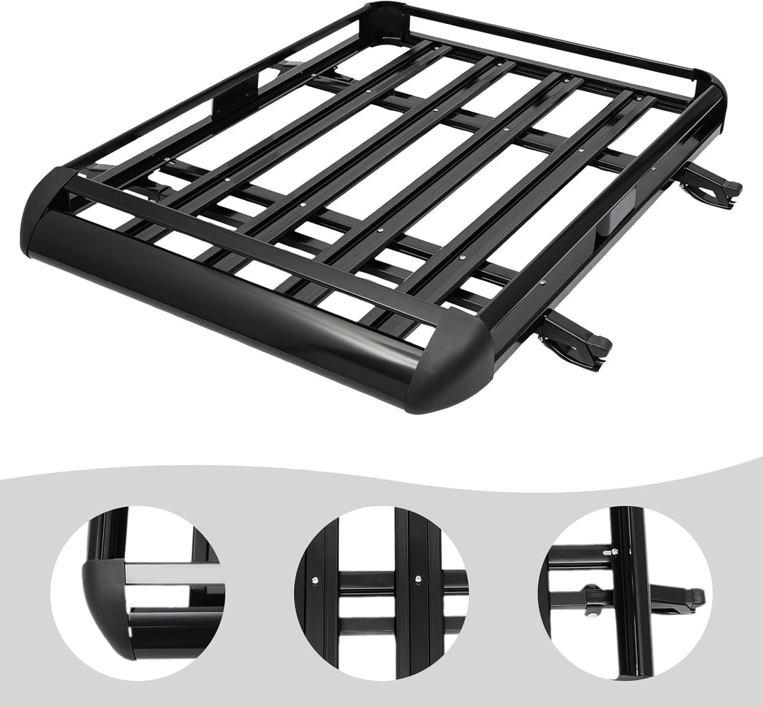 dachkorb Auto dachträger Dach universal gepäckträger gepäckkorb Regal Metall schwarz dachgepäckträge