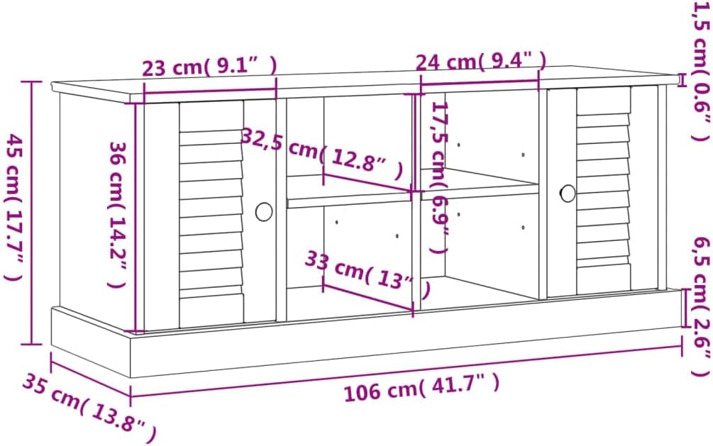 vidaXL Schuhschrank, Schuhregal mit viel Stauraum, Schrank Schuhe mit Metallknöpfen, Schuhkommode Sc