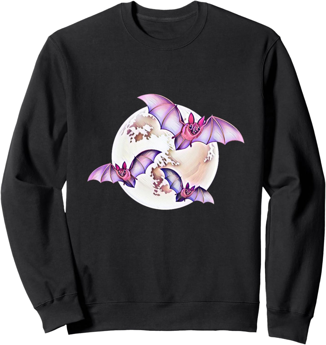 Fledermaus Nacht Vampire Halloween Flügel Fledermäuse Sweatshirt