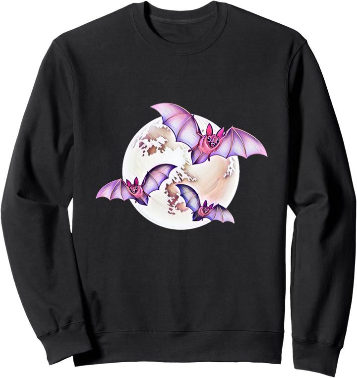 Fledermaus Nacht Vampire Halloween Flügel Fledermäuse Sweatshirt