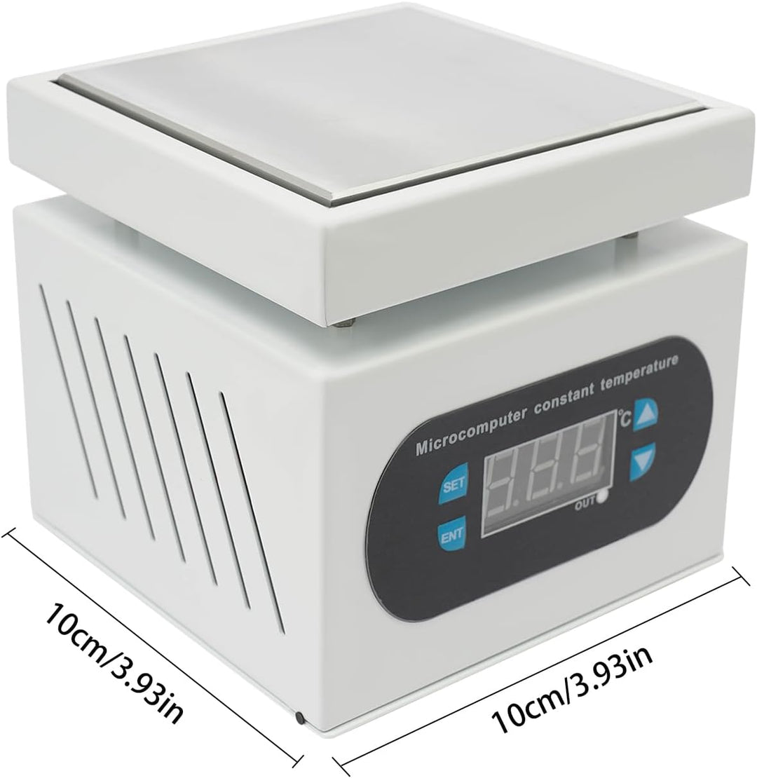 VonVVer Lötstation Heizplatte 100x100mm Mini Heizplatte Löten 350W Klein Heizplatten 400 ℃ Elektrisc