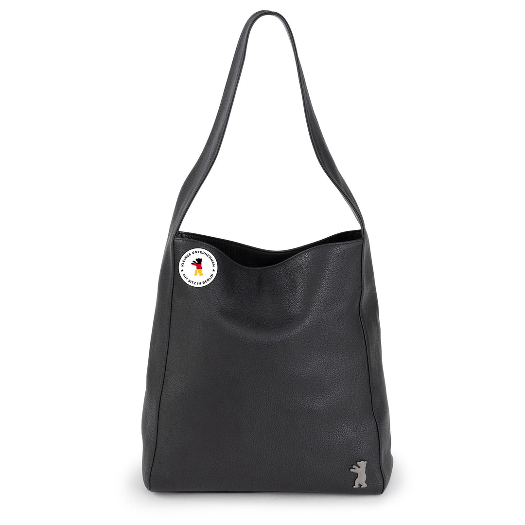 Berliner Bags Shopper Atlanta aus Leder, Damentasche Gross Umhängetasche Hobo Bag Schultertasche Tot