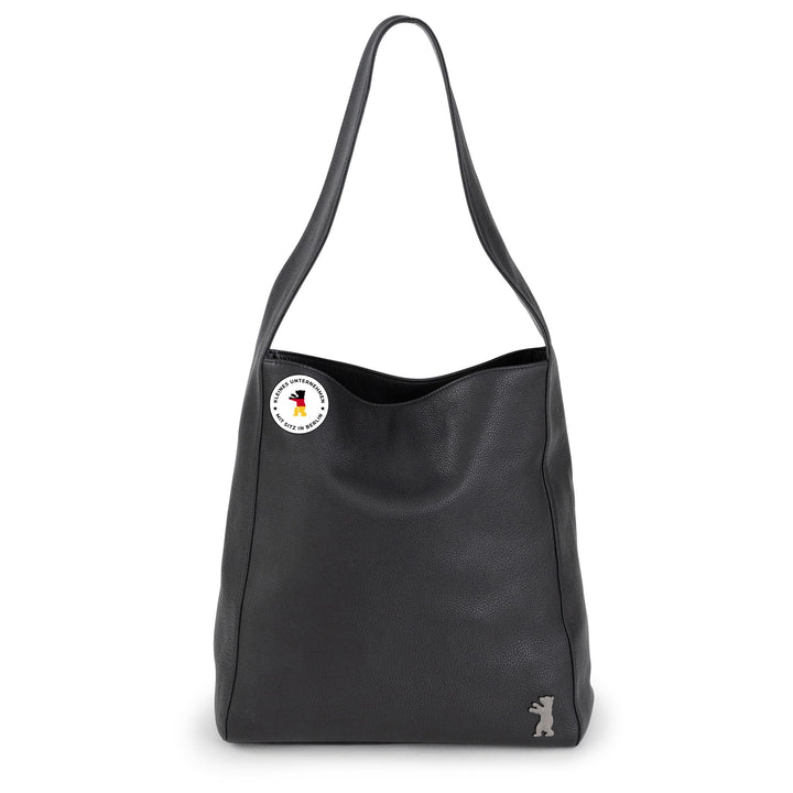 Berliner Bags Shopper Atlanta aus Leder, Damentasche Gross Umhängetasche Hobo Bag Schultertasche Tot