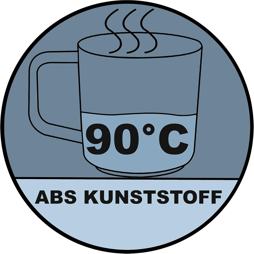ABS Tassenset Non-Slip Elegante Farben 4 Tassen á 350 ml - grün weiss Campinggeschirr Geschirr Perso