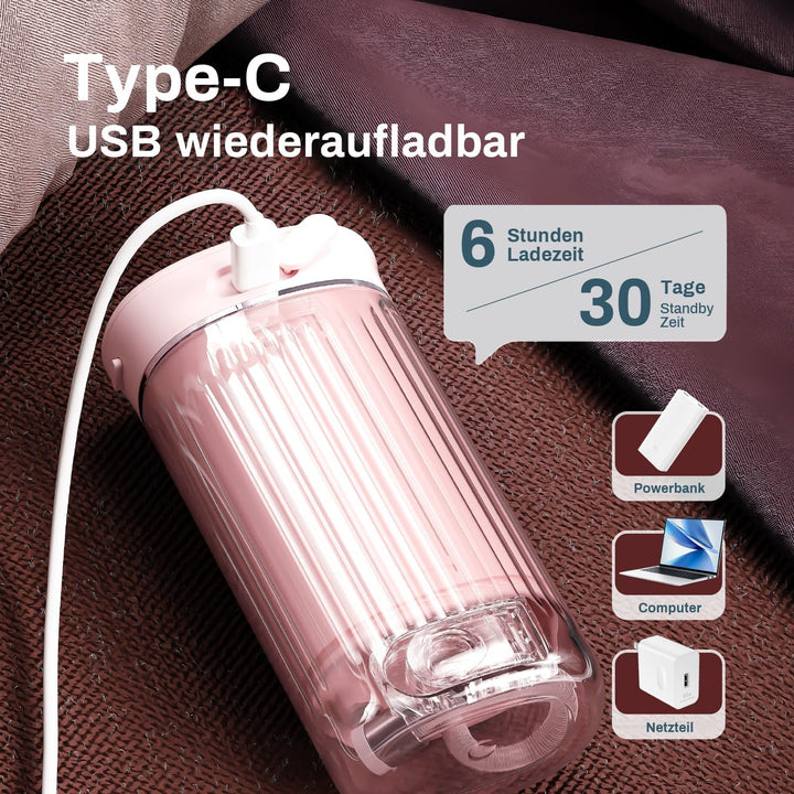 JTF Munddusche Mini, Tragbar Elektrische Zahnreinigung Kabellos, Reise Zahnzwischenraumreiniger mit