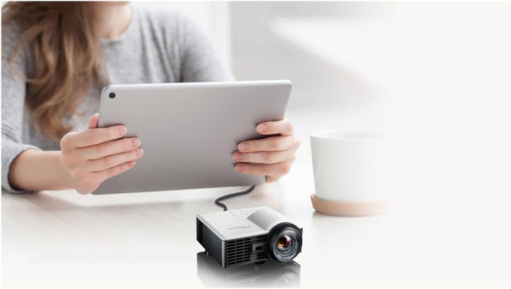 Optoma ML1050ST+ LED-Projektor (WXGA, Kurzdistanz, 20.000:1 Kontrast, 1000 Lumen) Weiss, WXGA