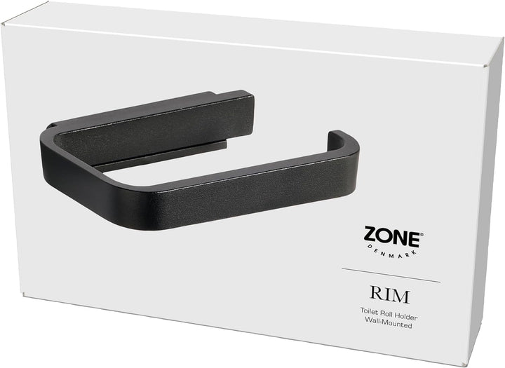 Zone Denmark Rim Halter für Toilettenpapier, 14,6 x 8,4 x 2 cm, Schwarz Black, Black